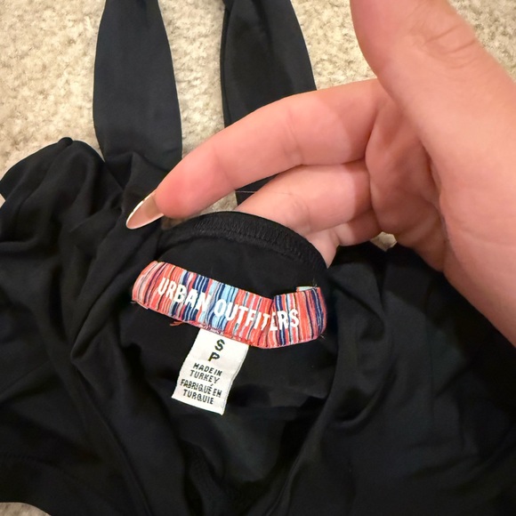 Urban Outfitters Black Sports Bra Halter Neck - Picture 2 of 3